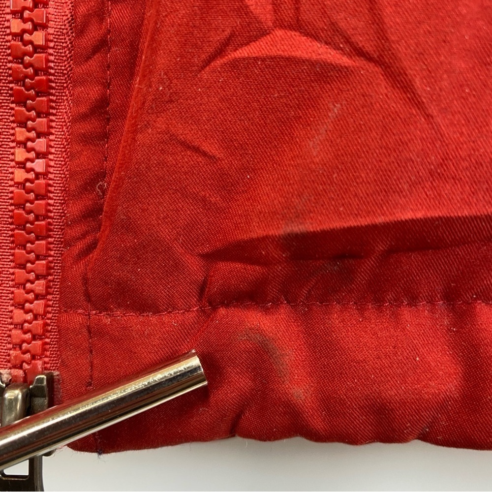 Men's Vintage Tommy Hilfiger Down Red Label Premium Red Puffer Vest Vtg Large - Picture 11 of 15